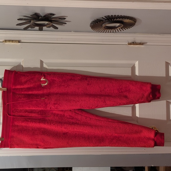 NWOT Women's True Religion Red Sherpa Jacket and Sweatpants, size XL - Picture 7 of 11